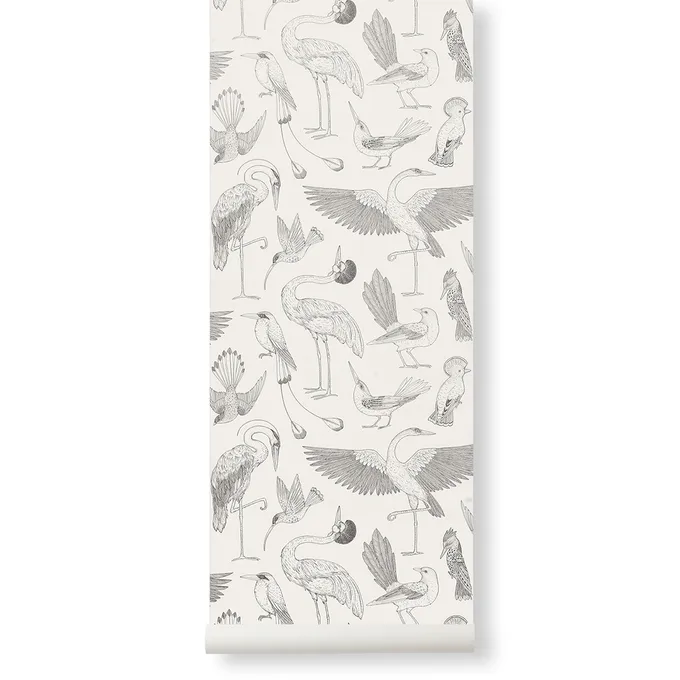Katie Scott Birds Tapete von Ferm Living online kaufen bei NordicNest.de