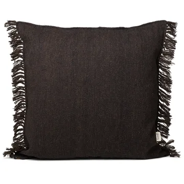 Kelim Kissen mit Franzen L 80 x 80cm - Dark melange - Ferm Living