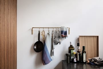 Kitchen Küchenstange mit 6 st Haken - Messing - Ferm Living