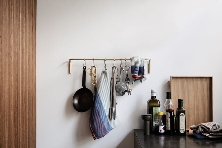 Kitchen Küchenstange mit 6 st Haken - Messing - ferm LIVING