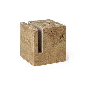 Klint Stifthalter 9 x 9cm - Beige travertin - Ferm Living