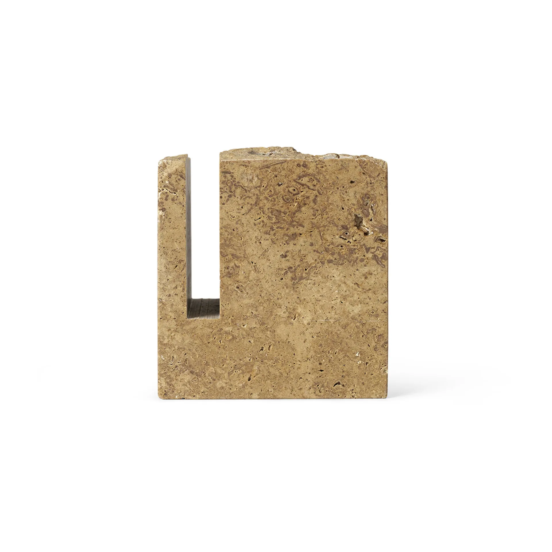 Klint Stifthalter 9 x 9cm, Beige travertin Ferm Living