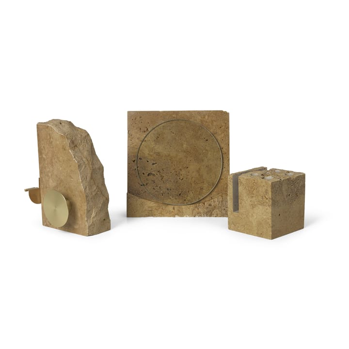Klint Stifthalter 9 x 9cm, Beige travertin Ferm Living