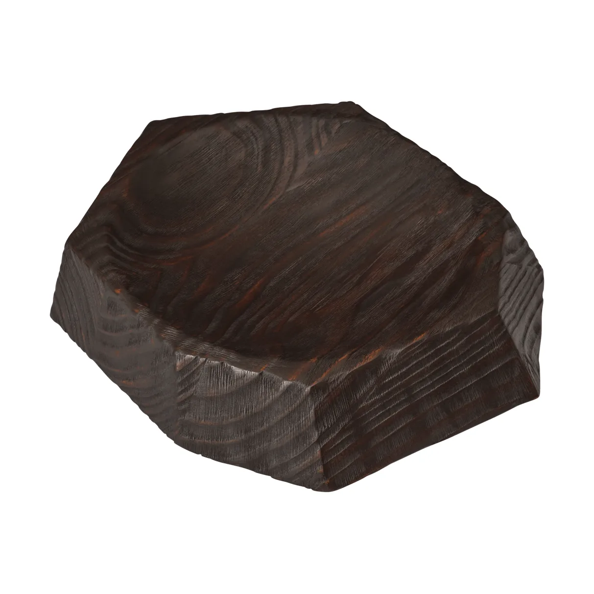 Koh Centerpiece-Dekorationsschale, Dunkelbraun, 35 cm Ferm Living