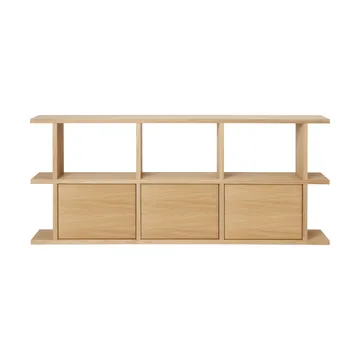 Kona Bücherregal 3x2 - Natürliche Eiche, inkl. 3 Schrankeinsätze - Ferm Living