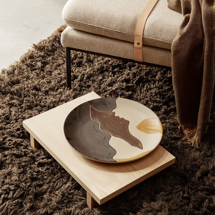 Kona Sideboard - Oak natural veneer, low table - ferm LIVING