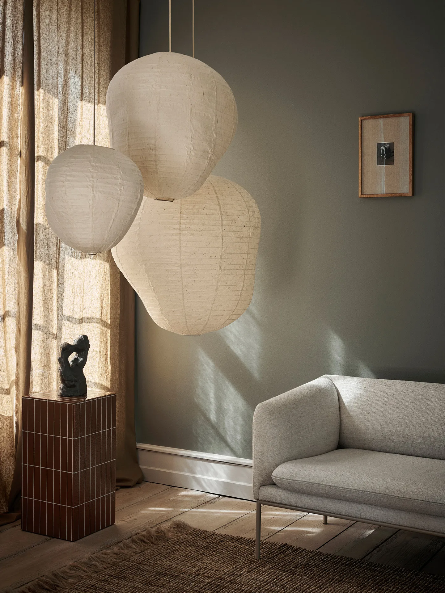 Kurbis Lampenschirm, 40 cm, Natur Ferm Living