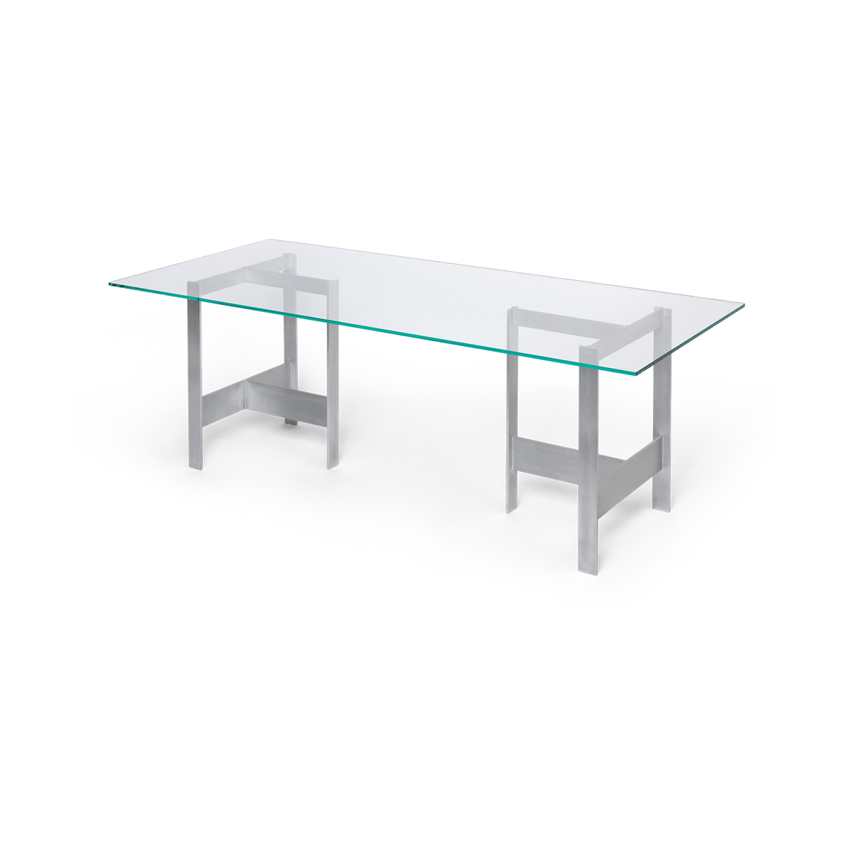 Ferm Living Lager Esstisch 90x200 cm Glass-aluminium