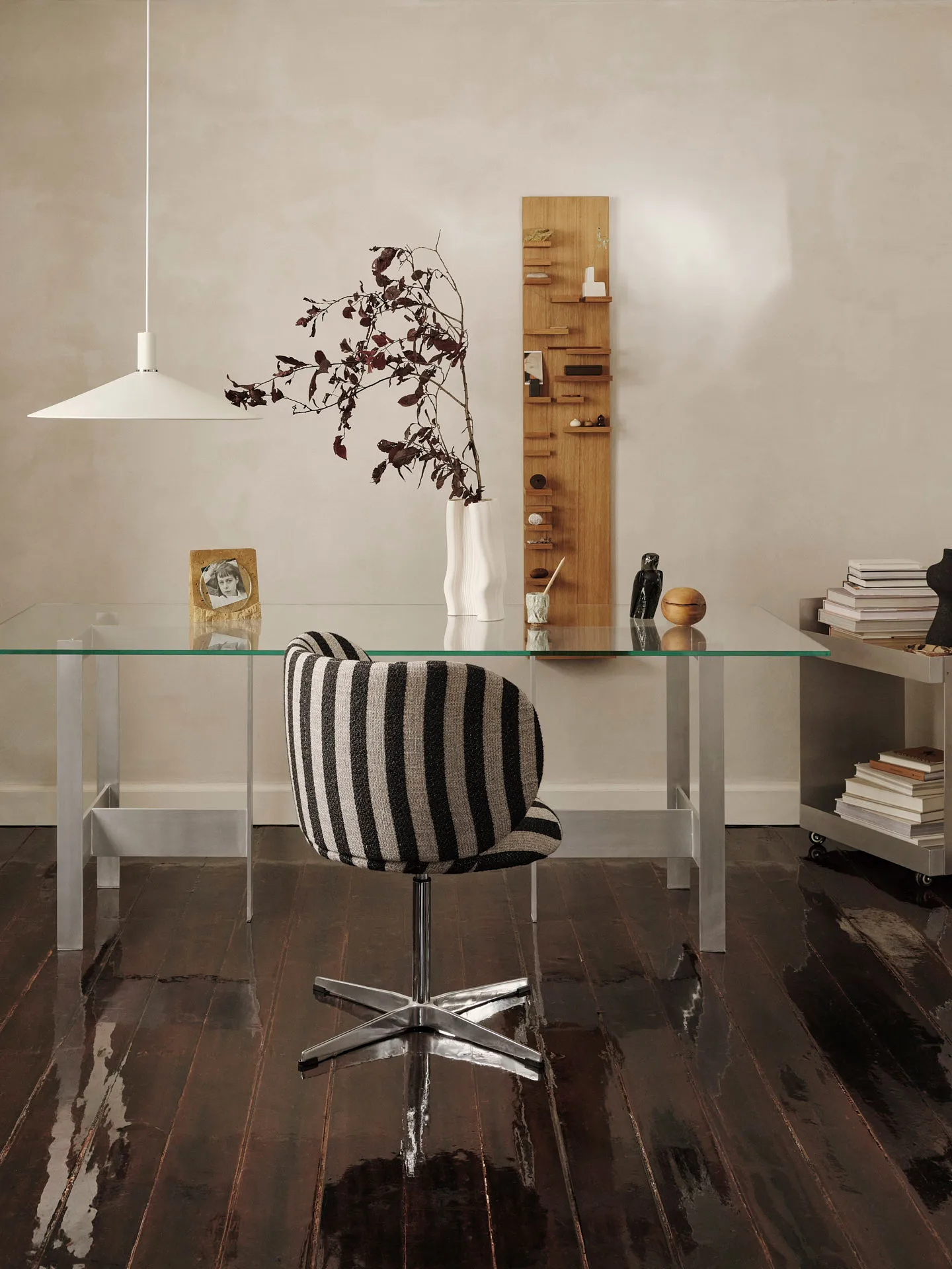 Lager Esstisch 90x200 cm, Glass-aluminium Ferm Living