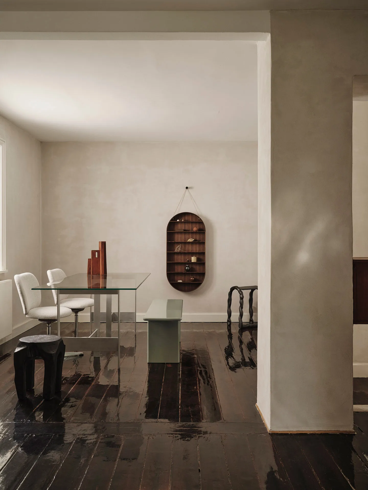 Lager Esstisch 90x200 cm, Glass-aluminium Ferm Living