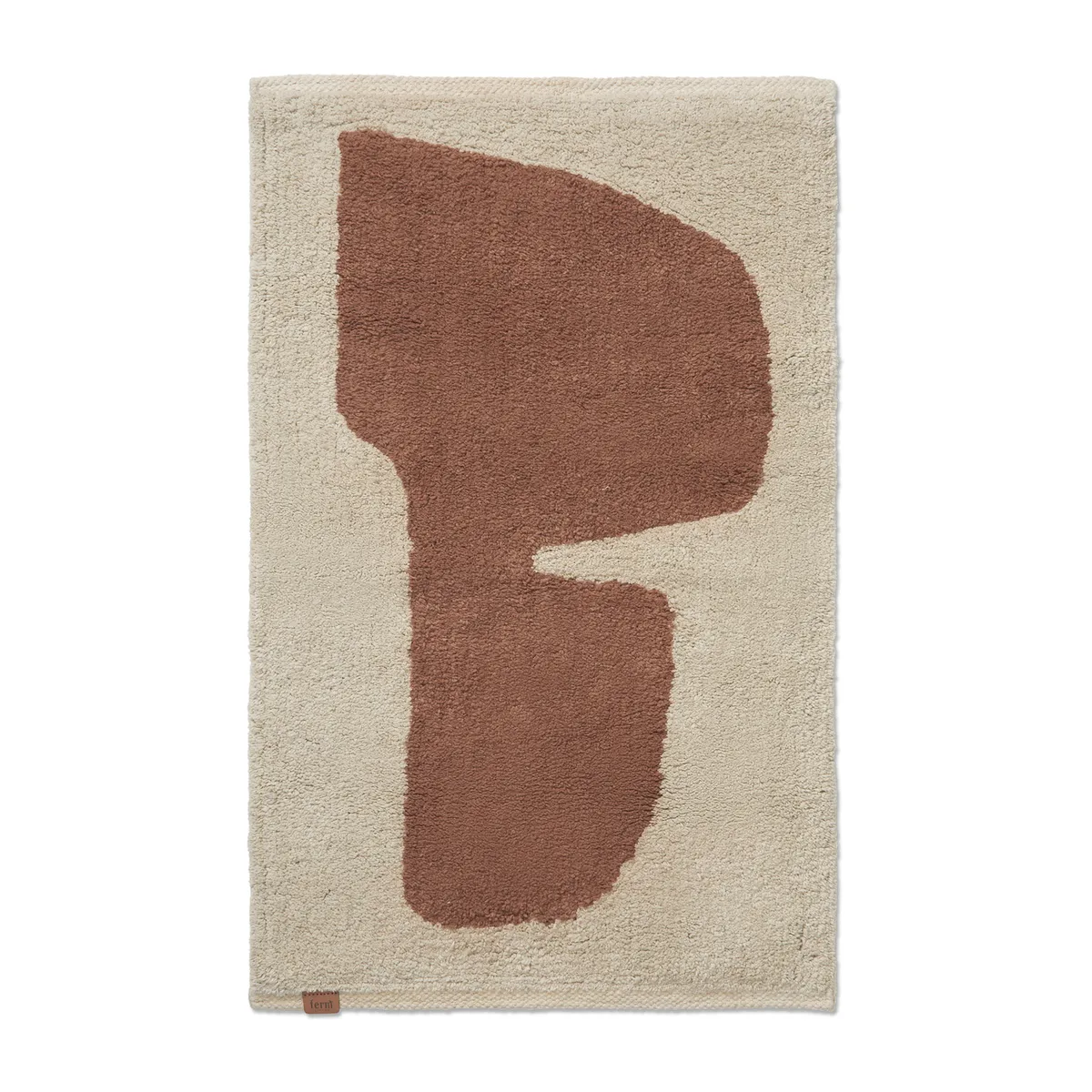 Ferm Living Lay Badezimmerteppich 50 x 70cm Parchment-rust
