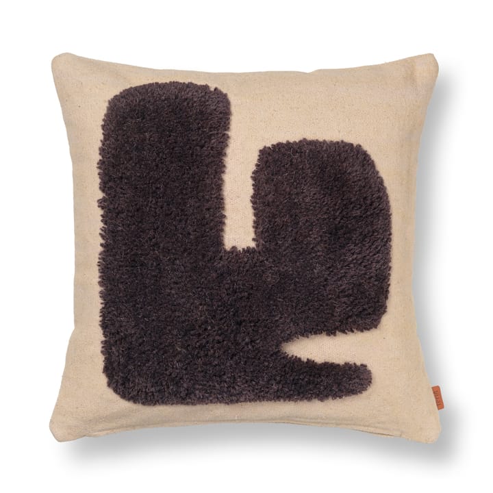 Lay Kissen 50 x 50cm - Sand / Dark Brown - Ferm LIVING