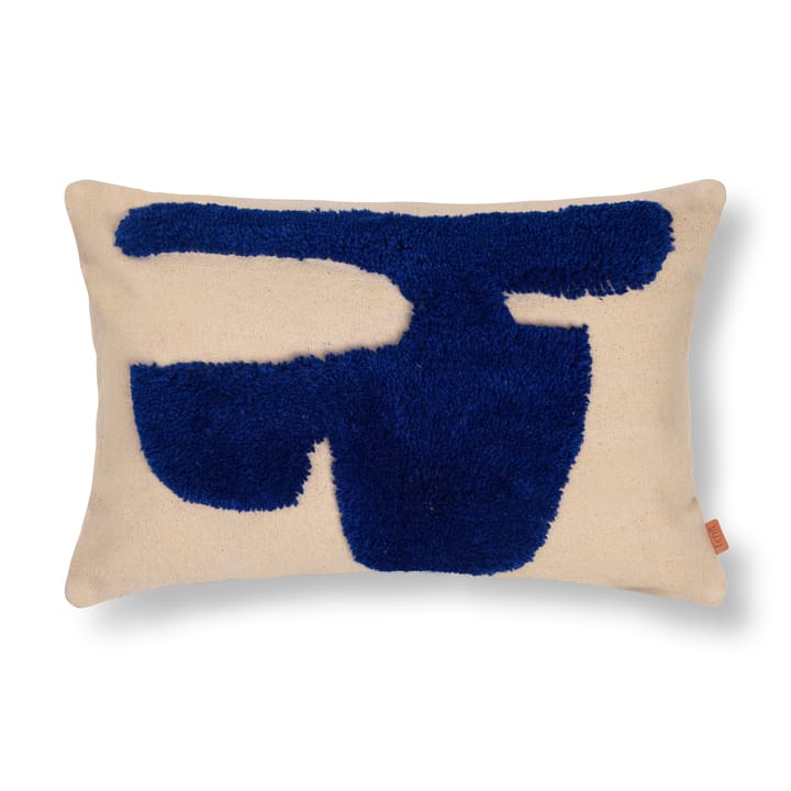 Lay rechteckiges Kissen 40 x 60cm - Sand / Bright Blue - ferm LIVING