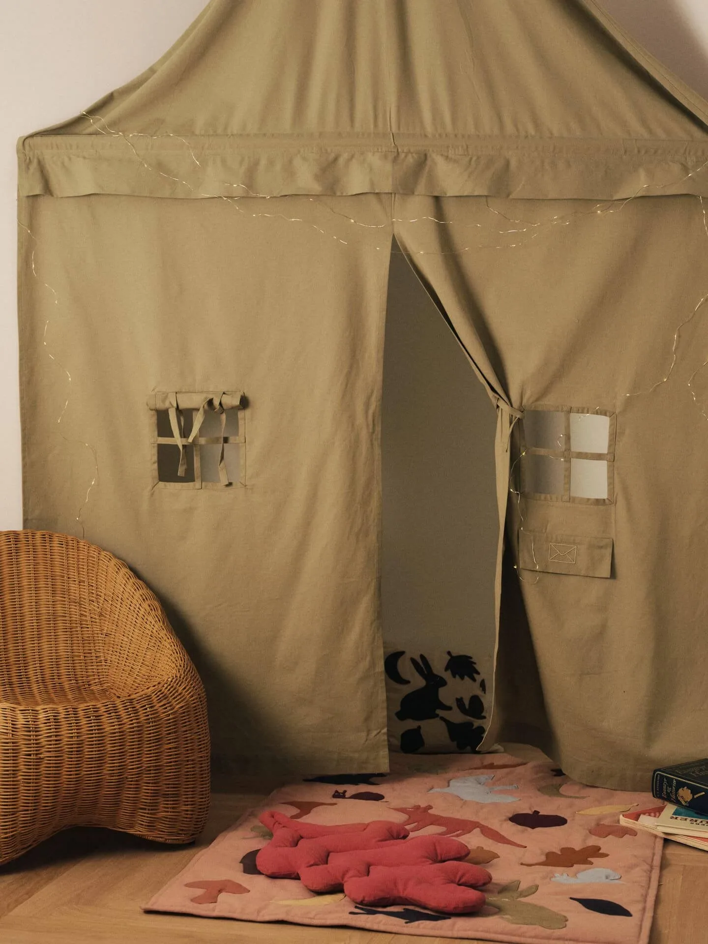 Leaf Kissen 2-teilig, Teegrün-gebrannter Ton Ferm Living