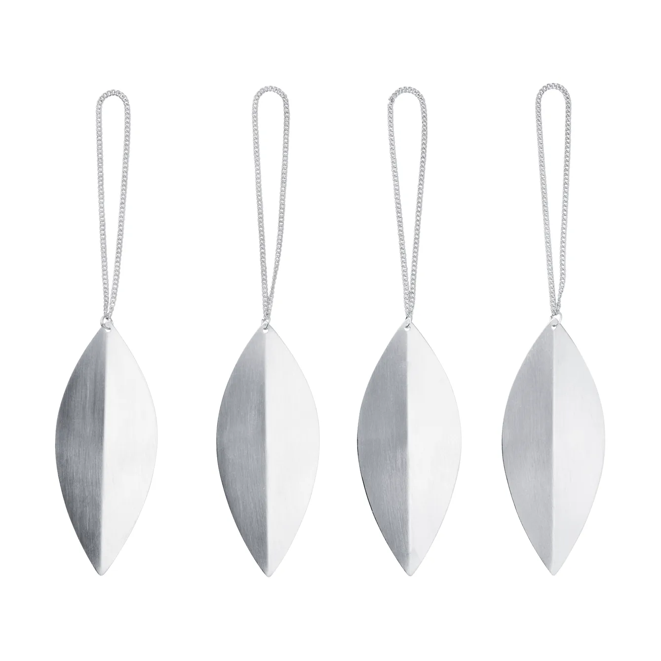 Leaf Weihnachtsbaumschmuck, Silber, 4er-Pack Ferm Living