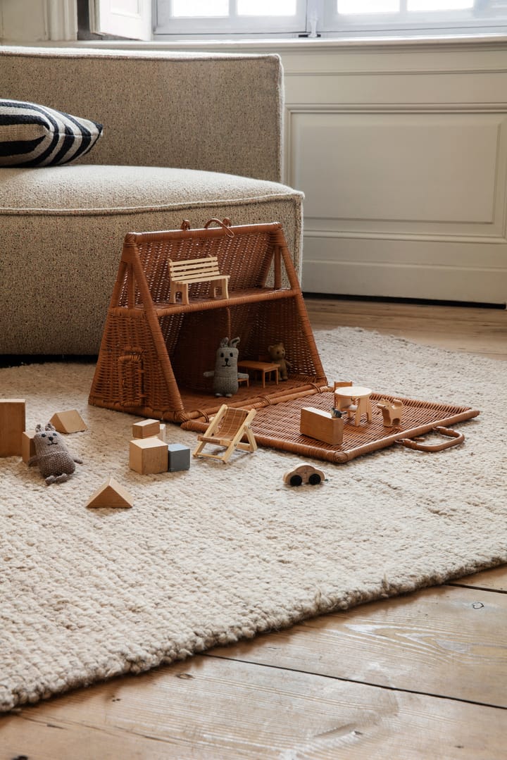 Lee merino rabbit baby gestrickter Hase, Graubeige Ferm Living