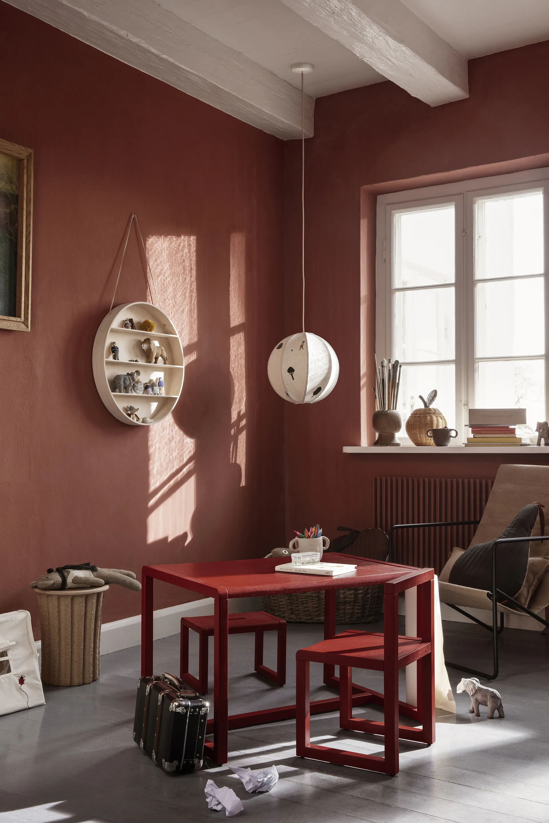 Little Architecht Kinderstuhl, Poppy red Ferm Living
