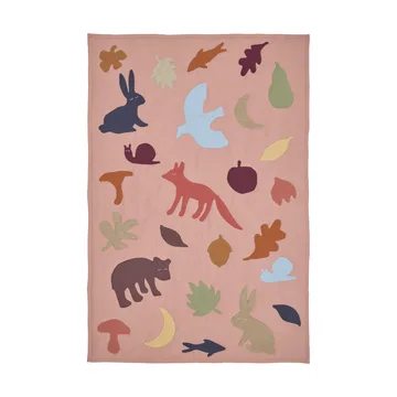 Lunden Decke - Rose-multi, 80x110 cm - Ferm Living
