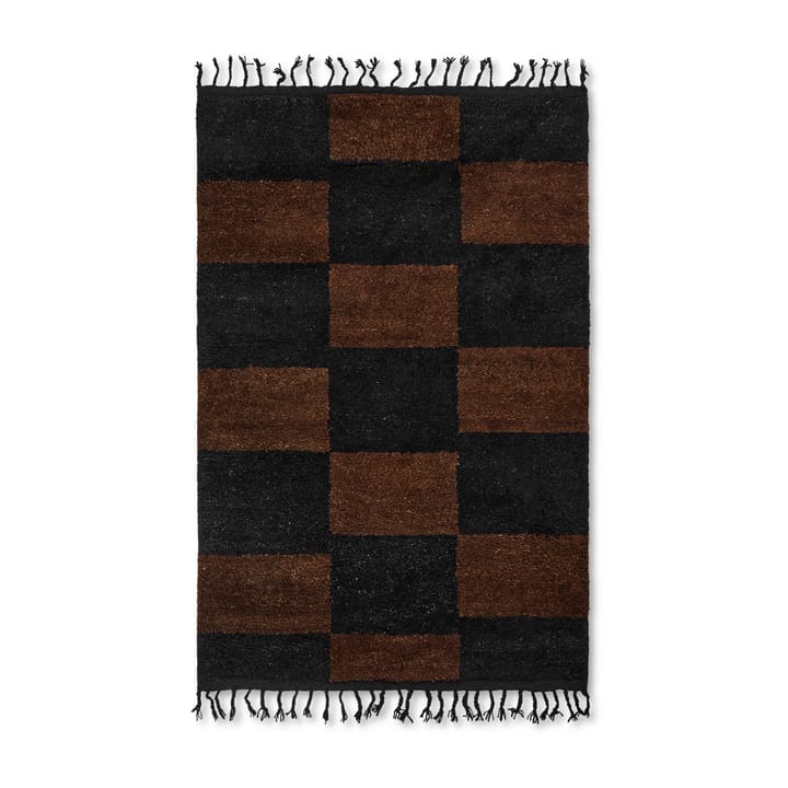 Mara handgeknüpfter Teppich 120 x 180cm - Black-chocolate - Ferm LIVING