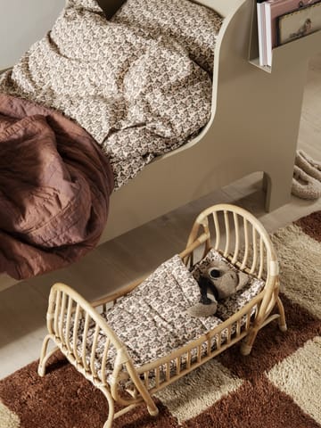 Mara handgeknüpfter Teppich 120 x 180cm - Dark Brick-off-white - ferm LIVING