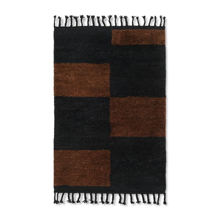 Mara handgeknüpfter Teppich 80 x 120cm - Black-chocolate - Ferm LIVING