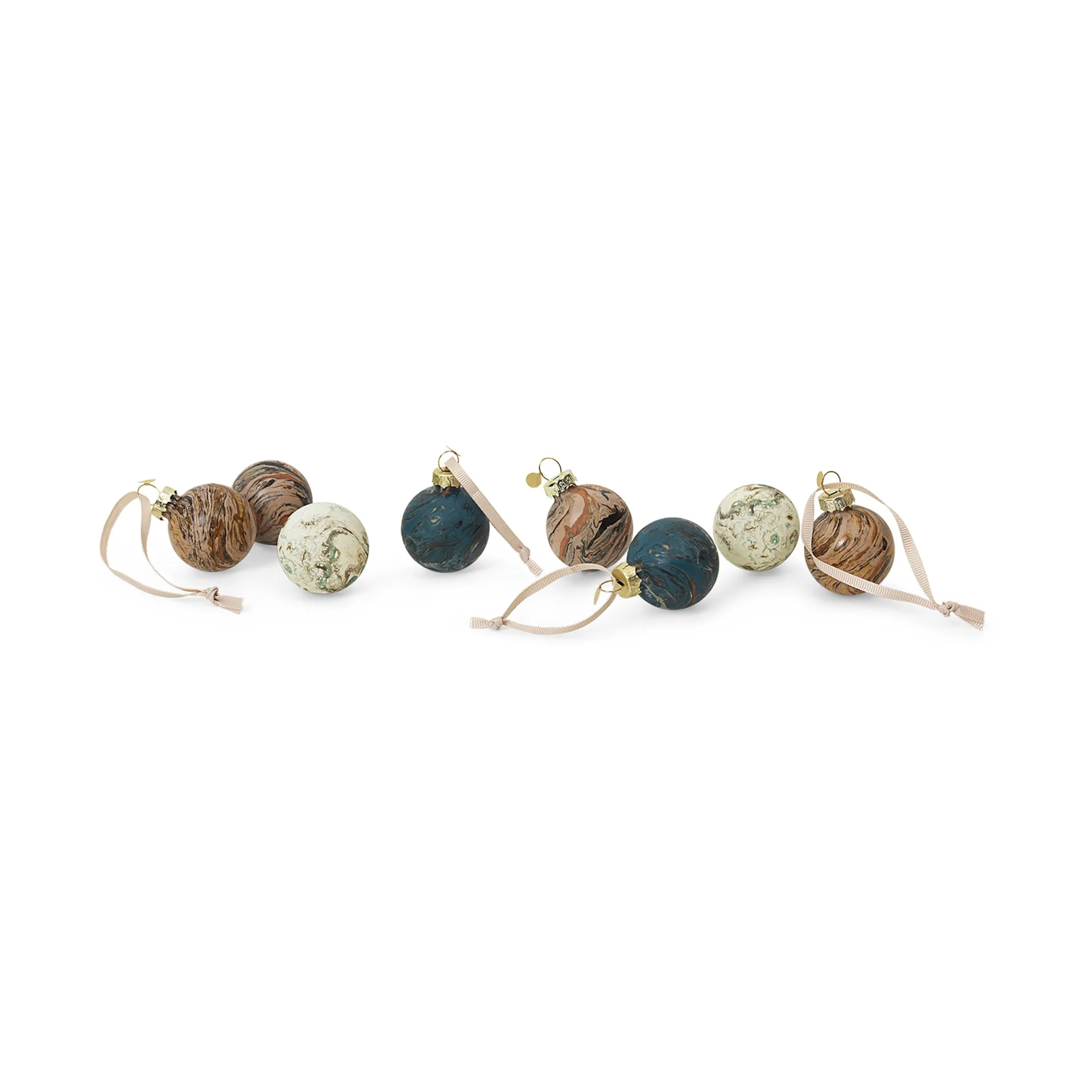 Marble Dekokugel mixed 8er Pack, Small Ferm Living