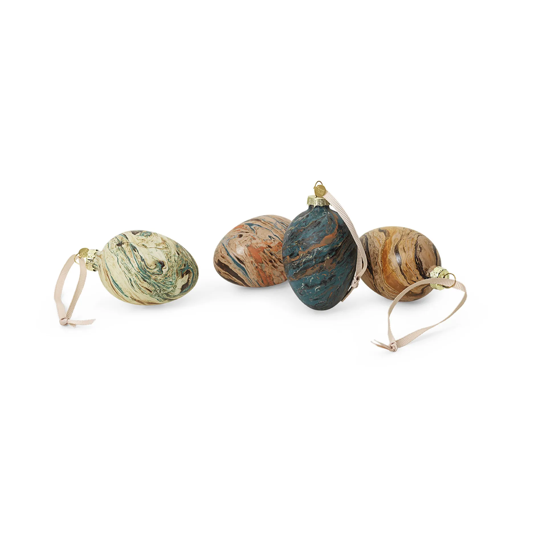 Marble easter eggs 4er Pack, Mixed Ferm Living