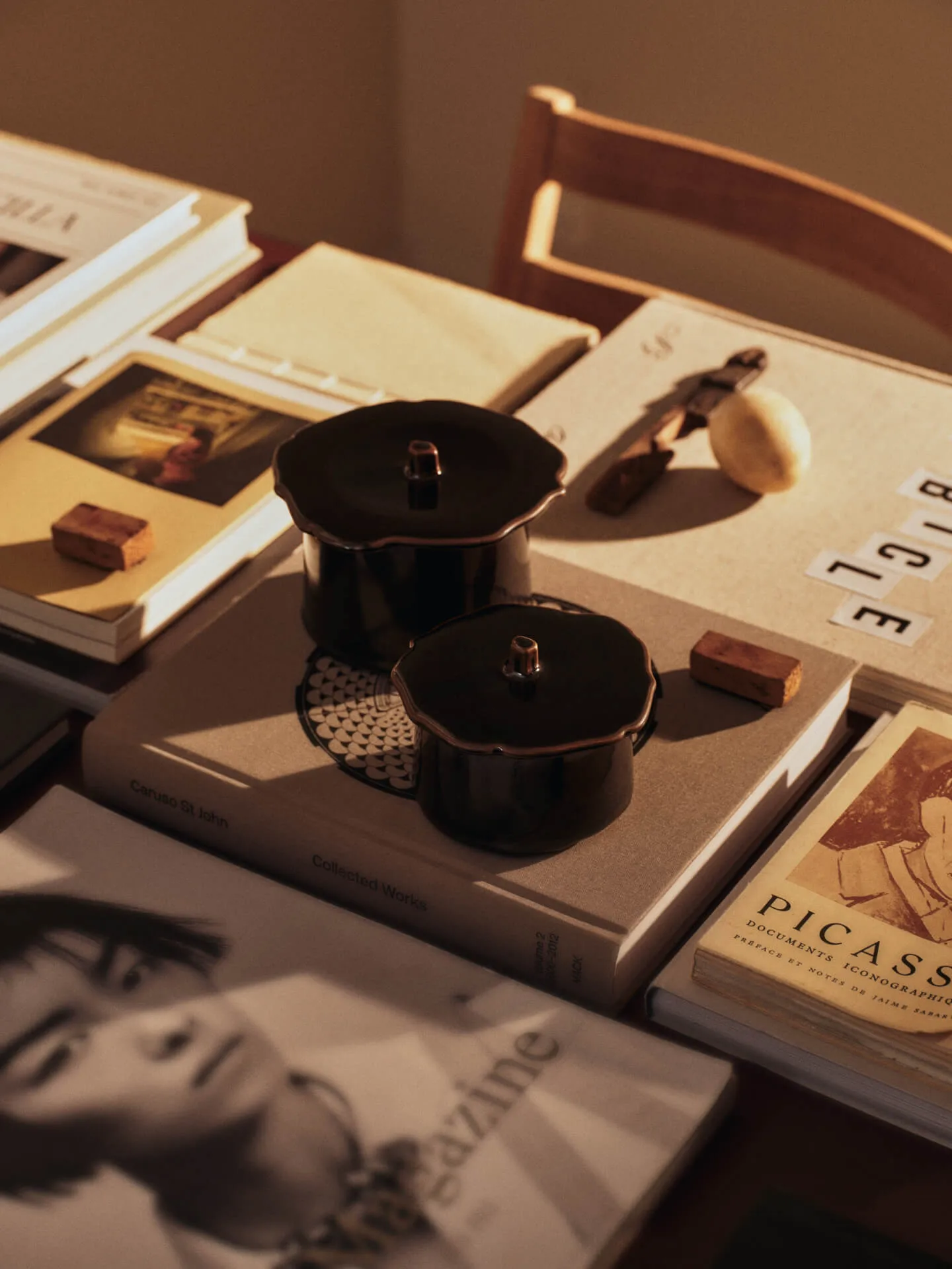 Marnen Vorratsdose mit Deckel, Carob brown, Ø13x7 cm Ferm Living