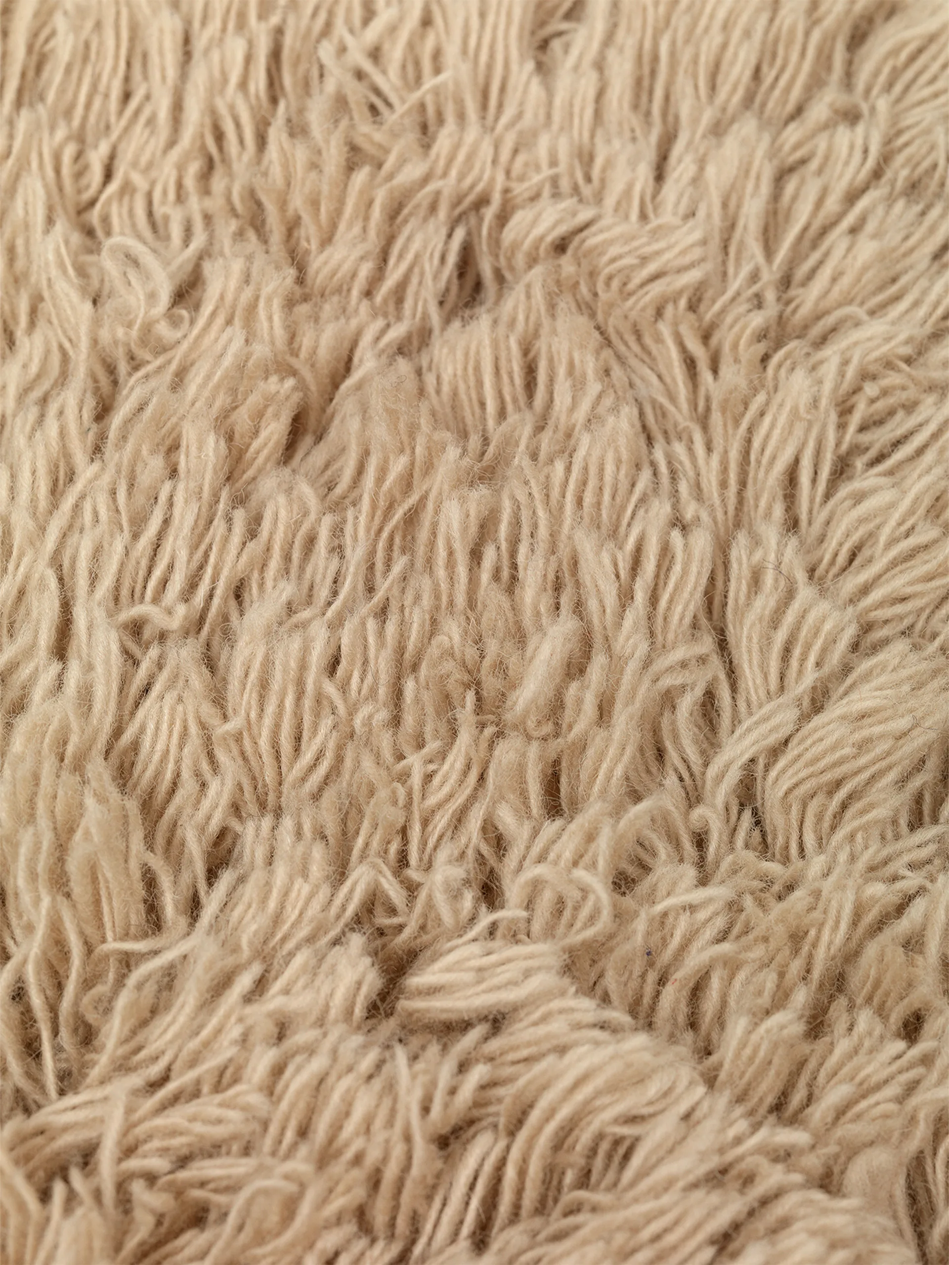 Meadow High Pile Kissen 50 x 50cm, Light Sand Ferm Living