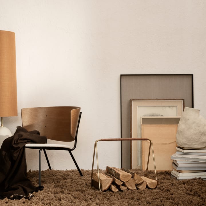 Meadow High Pile Teppich 140 x 200cm, Dark beige Ferm Living