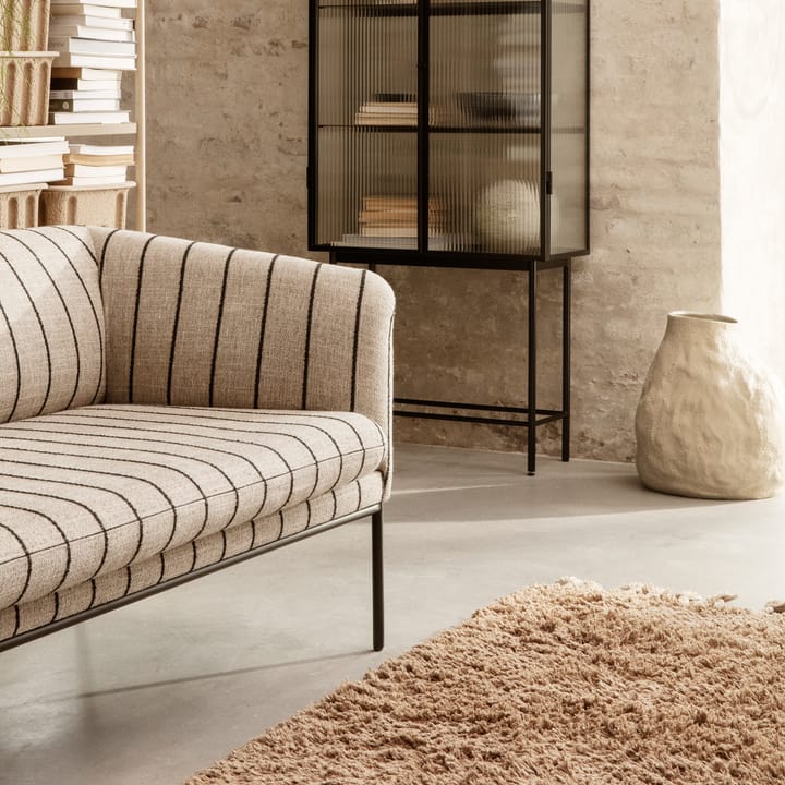 Meadow High Pile Teppich 140 x 200cm, Dark beige Ferm Living
