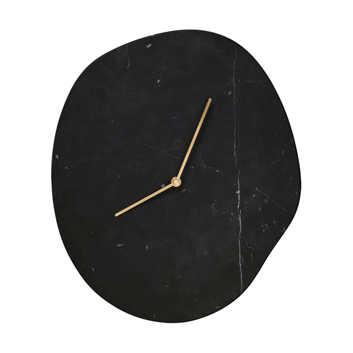 Melt Wanduhr 28 x 33cm - Black marble - Ferm Living