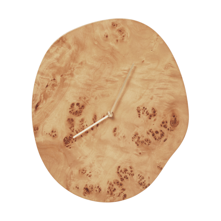 Melt Wanduhr 28 x 33cm - Natural burl - Ferm Living