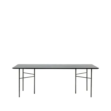Mingle Esstisch - Oak black, 210cm, Beine aus schwarzem Metall - Ferm Living
