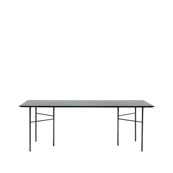 Mingle Esstisch - Oak black, 210cm, Beine aus schwarzem Metall - ferm LIVING