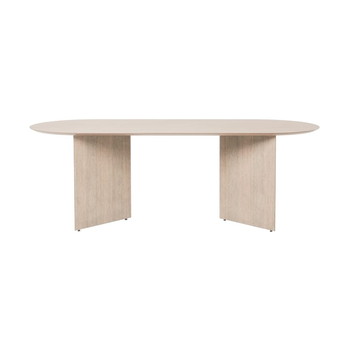 Mingle Esstisch oval - Oak natural veneer, Winkelbeine Eiche - ferm LIVING