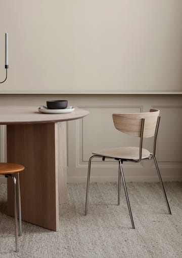 Mingle Esstisch oval - Oak natural veneer, Winkelbeine Eiche - Ferm Living