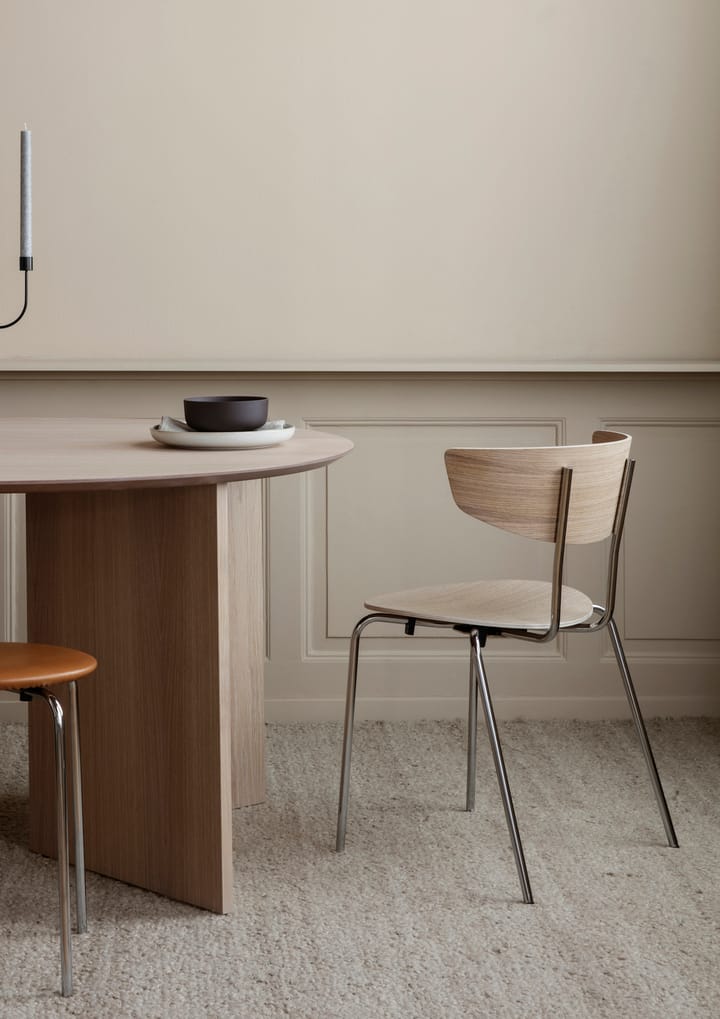 Mingle Esstisch oval, Oak natural veneer, Winkelbeine Eiche Ferm Living