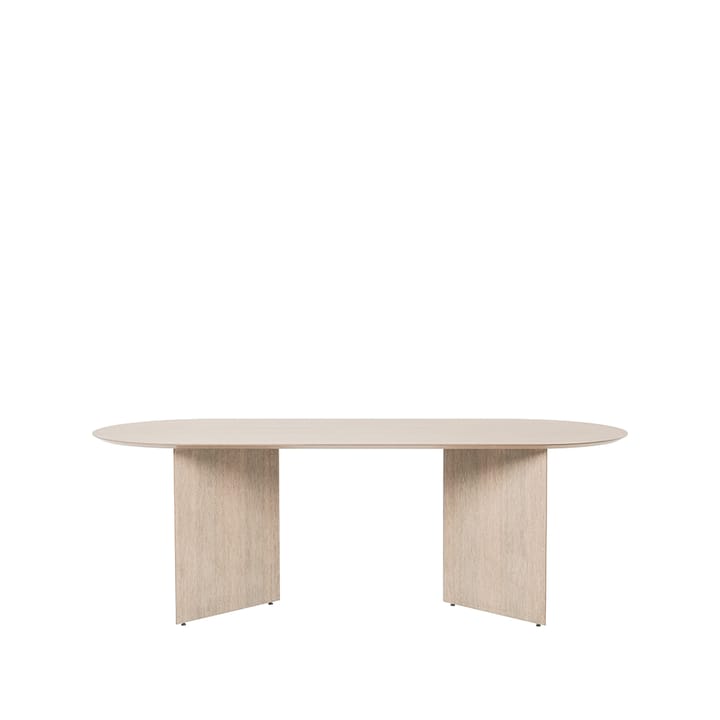 Mingle Esstisch oval - Oak natural veneer, Winkelbeine Eiche - Ferm LIVING