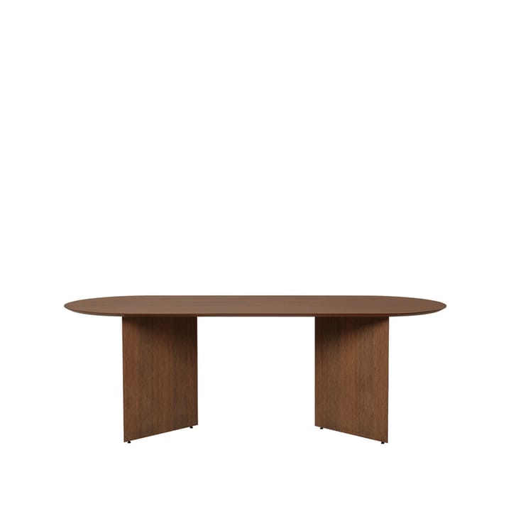 Mingle Esstisch oval - Walnut veneer, abgewinkelte Beine Walnussfurnier, 220 - Ferm LIVING