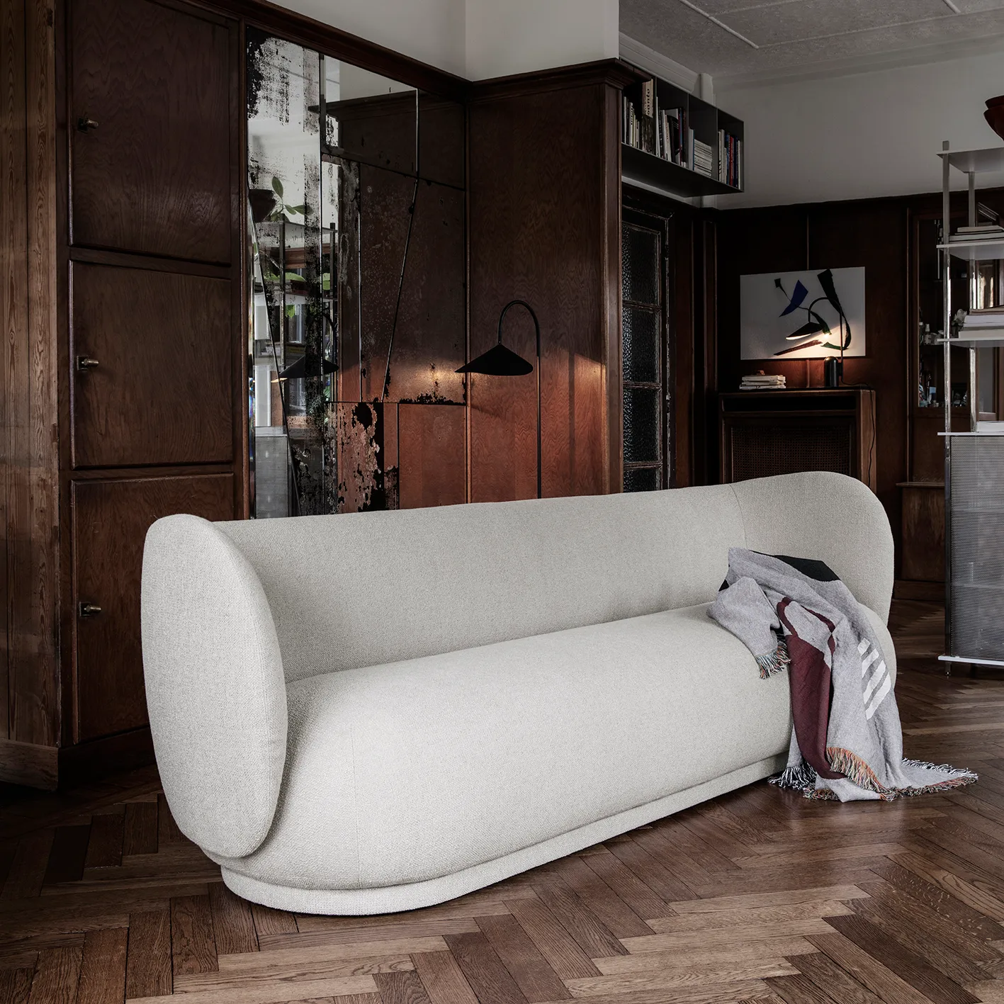 Mirage Wolldecke 120 x 170cm, Grey Ferm Living