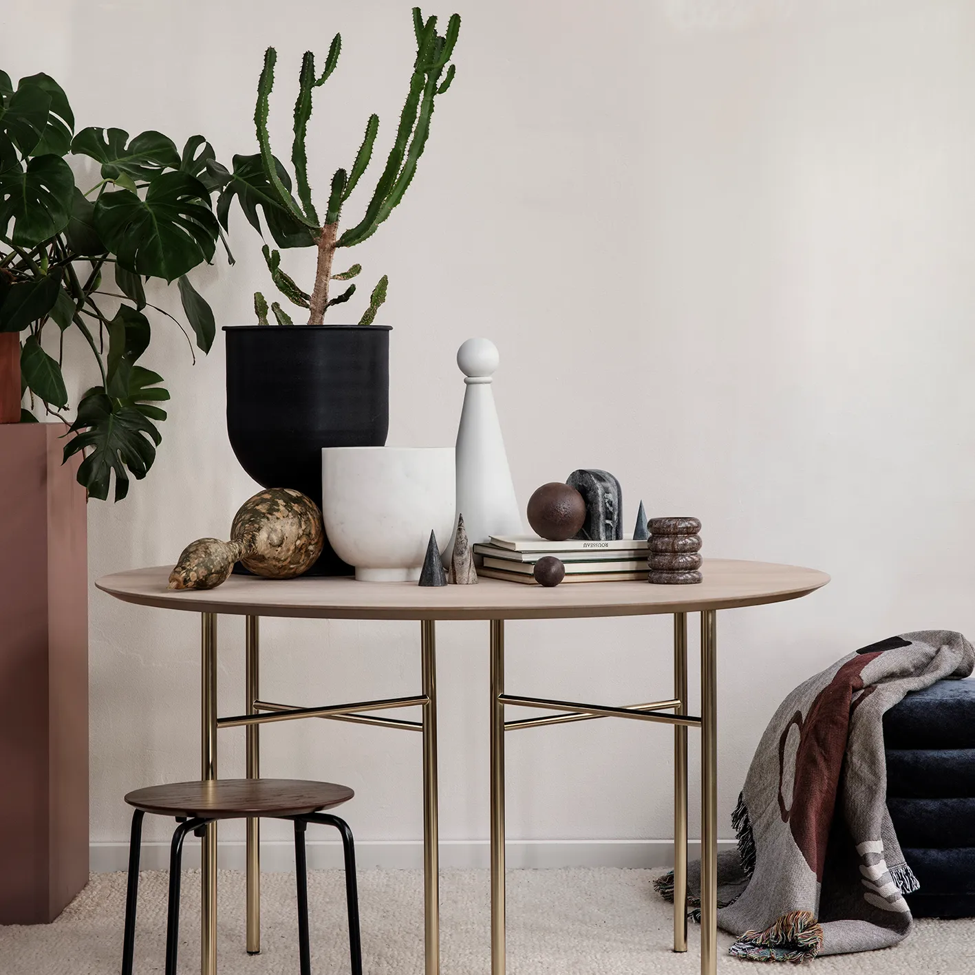 Mirage Wolldecke 120 x 170cm, Grey Ferm Living