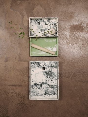 Mist Aufbewahrungsbox 15x20 cm - Emerald-off white - Ferm Living