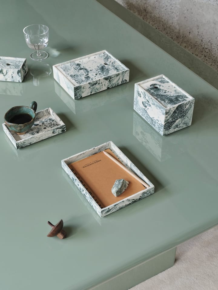 Mist Aufbewahrungsbox 7,5x10 cm, Emerald-off white Ferm Living