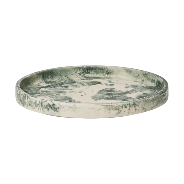 Mist Dekotablett Ø30 cm - Emerald-off-white - Ferm Living