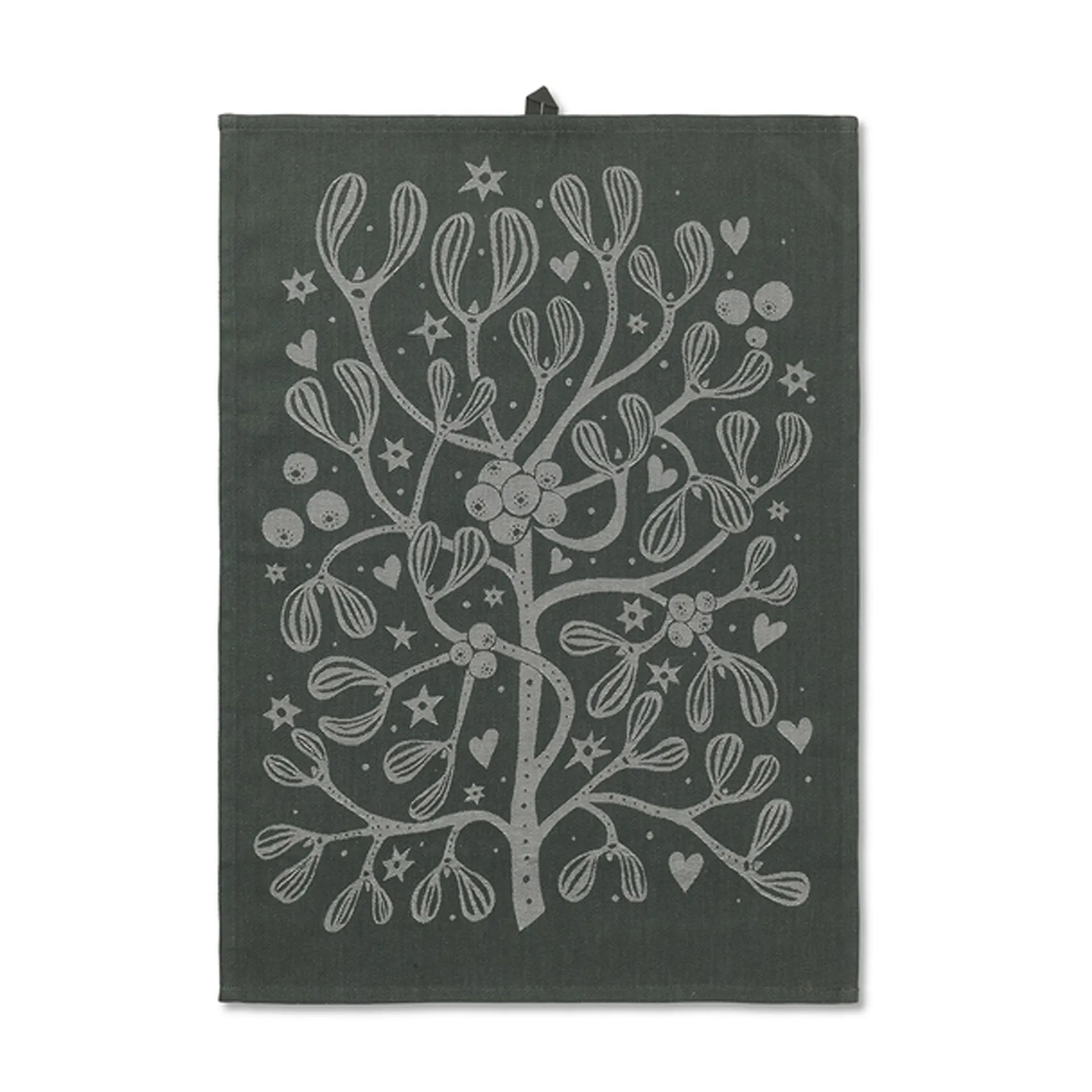 Mistel Geschirrtuch, Dark-green Ferm Living