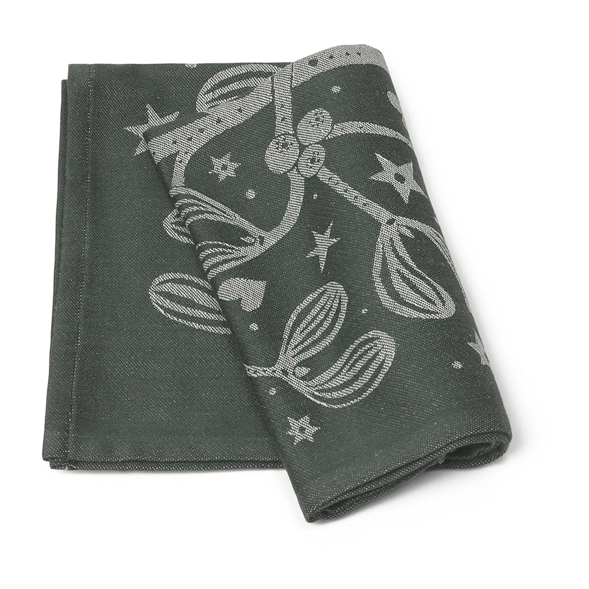 Mistel Geschirrtuch, Dark-green Ferm Living