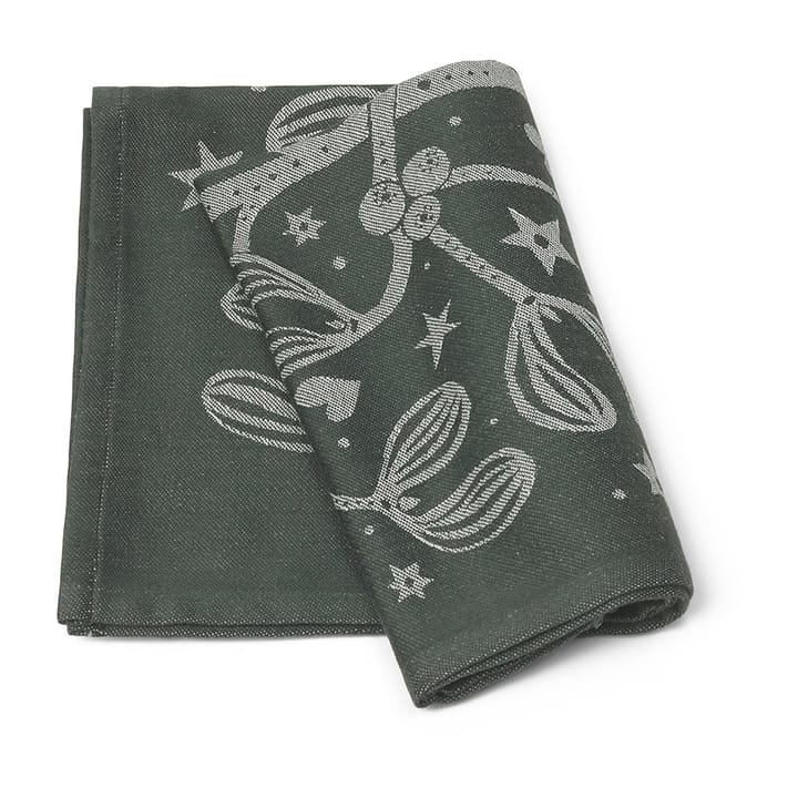 Mistel Geschirrtuch, Dark-green Ferm Living