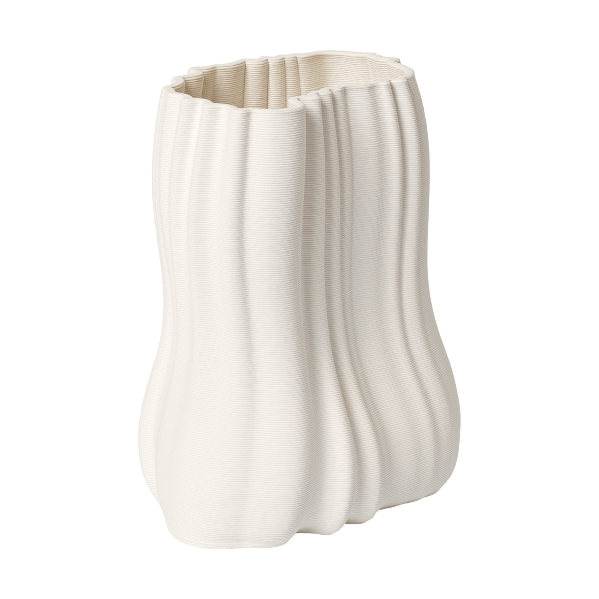 Ferm Living Moire Vase 20 cm Off-white