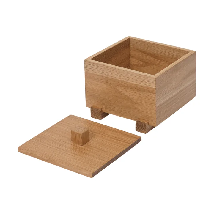 Moku Aufbewahrungsdose - Unbehandelte Eiche, 10x11x9,5 cm - Ferm Living
